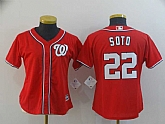 Women Nationals 22 Juan Soto Red Cool Base Jersey,baseball caps,new era cap wholesale,wholesale hats